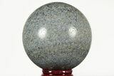 Polished Dumortierite Sphere - Madagascar #215577-1